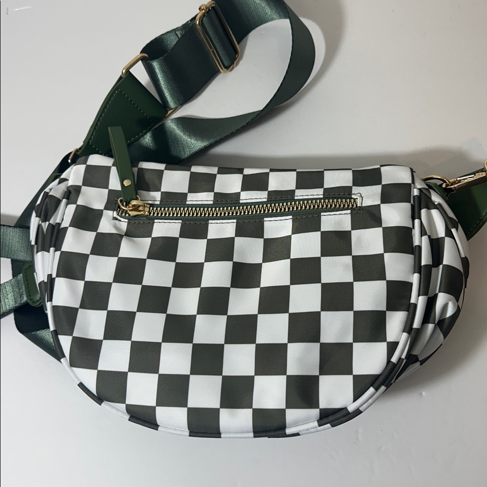 New Checkerboard Bum Bag Crossbody - Picture 2 of 4